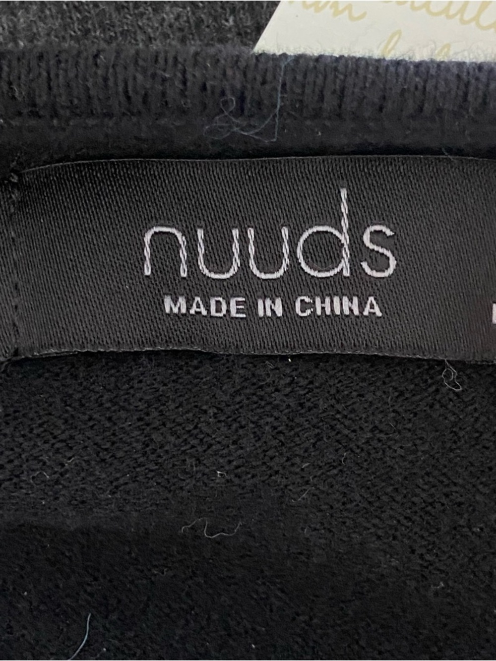 nuuds Luxe Knit Black V-Neck‎ Relaxed Sweater XL - Picture 12 of 13
